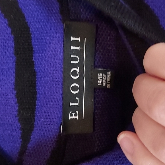 Eloquii Tiger Intarsia Sweater Dress - Picture 11 of 12